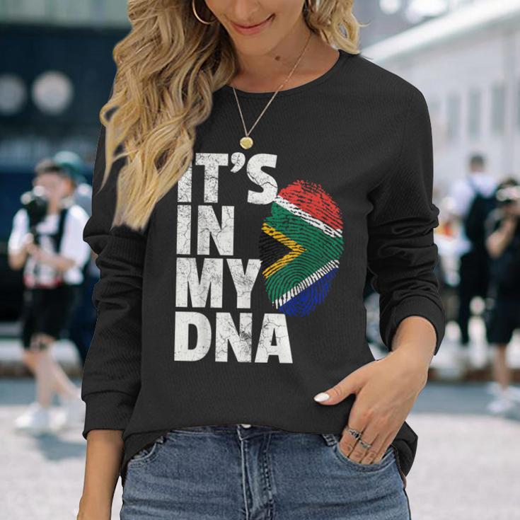 It's In My Dnaouth African Africa Flag長袖Tシャツ 彼女への贈り物