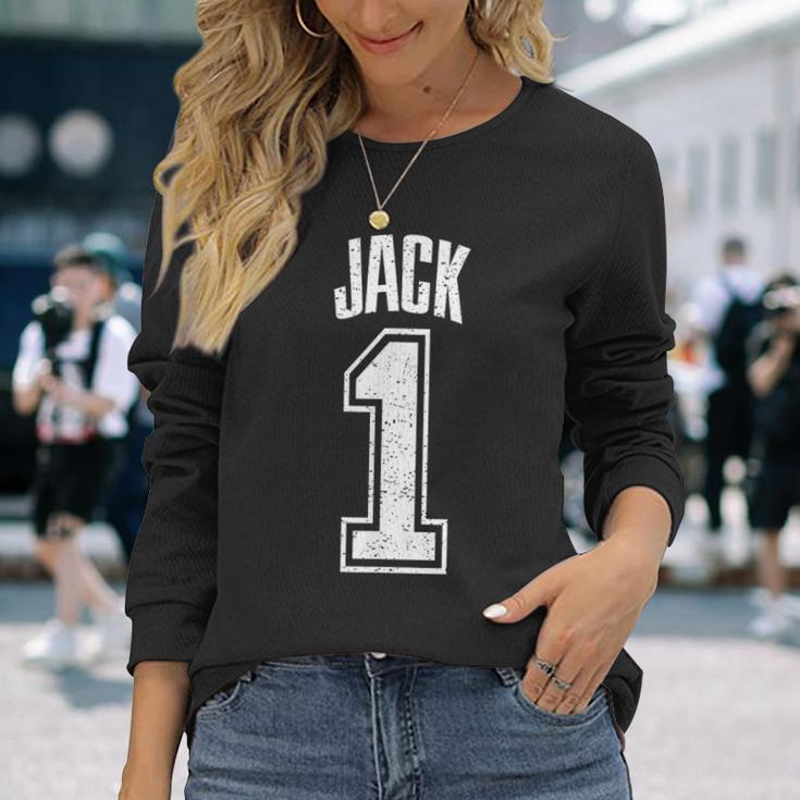 Jackサポーター番号 1番の大ファン 長袖Tシャツ 彼女への贈り物
