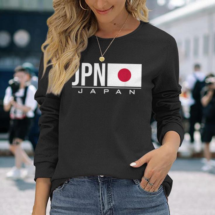 Japan Flag Japaneseports Games アスレチック ジャージスタイル 長袖Tシャツ 彼女への贈り物