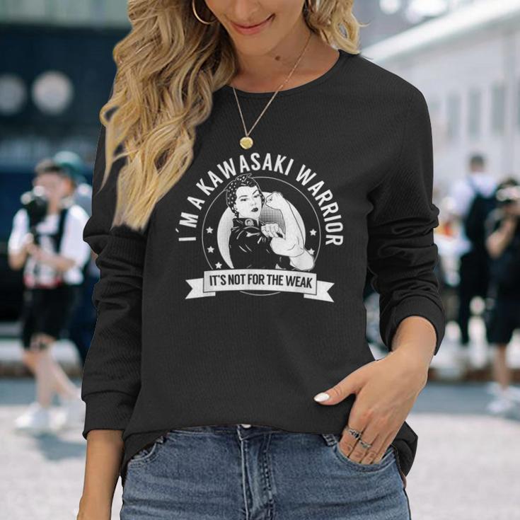 Kawasaki Warrior Nftw Kawasaki Disease Awareness 長袖Tシャツ 彼女への贈り物