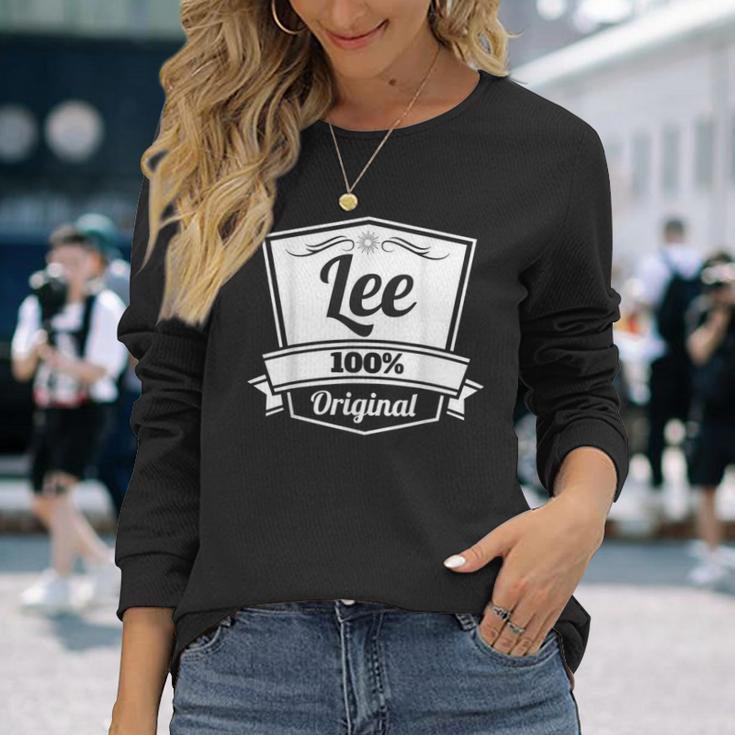 Lee ギフトシャツLee 名前入りバースデーtシャツ 長袖Tシャツ 彼女への贈り物
