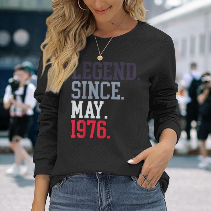 Legendince May 1976 メンズ レディース 1976年5月 長袖Tシャツ 彼女への贈り物