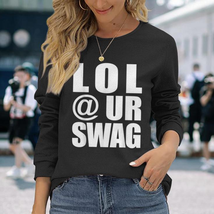 Lol Urwag Fun Dank Meme Driptyle Joke 長袖Tシャツ 彼女への贈り物
