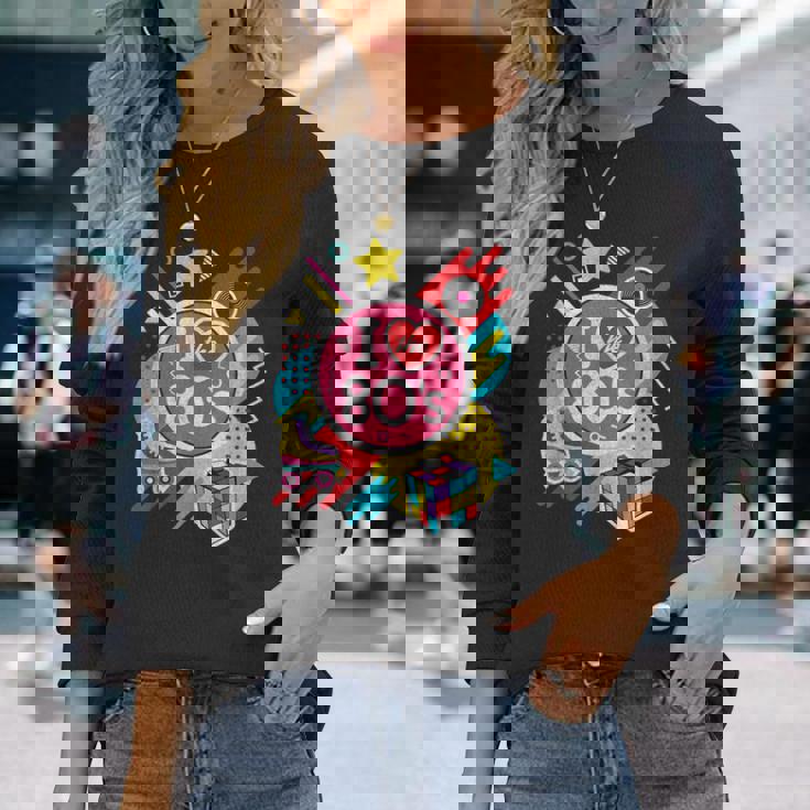 I Love The 80年代シャツ 80年代服 男女兼用 1980年代 長袖Tシャツ 彼女への贈り物