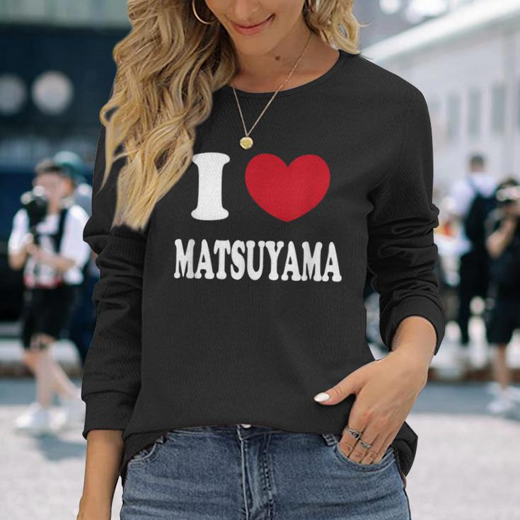 I Love Matsuyama アイラブ松山 長袖Tシャツ 彼女への贈り物