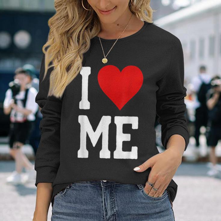 I Love Me ハートセルフラブセルフ受容i Love Me 長袖Tシャツ 彼女への贈り物