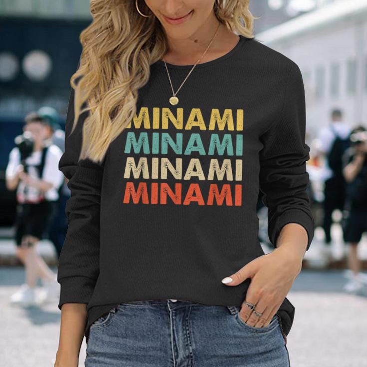 Minami 南 長袖Tシャツ 彼女への贈り物