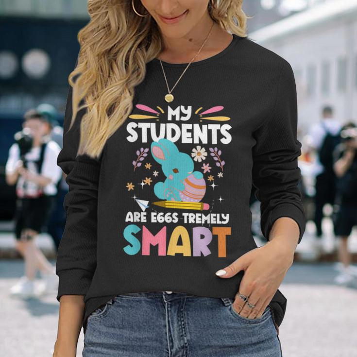 Mytudents Are Eggs Tremelymart イースターの日の先生 長袖Tシャツ 彼女への贈り物