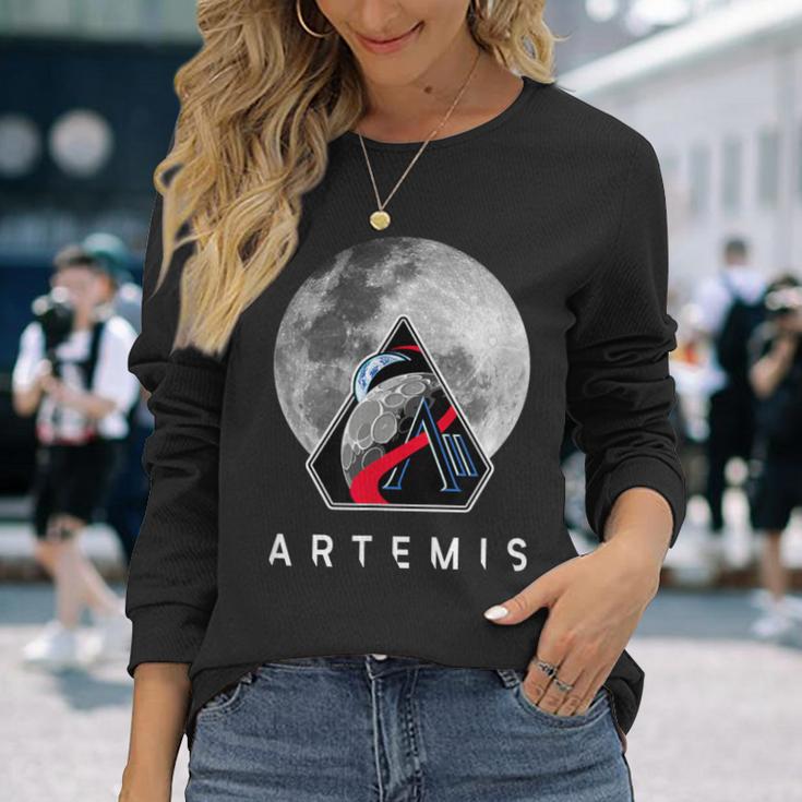 Nasa アルテミスiiミッション月 長袖Tシャツ 彼女への贈り物