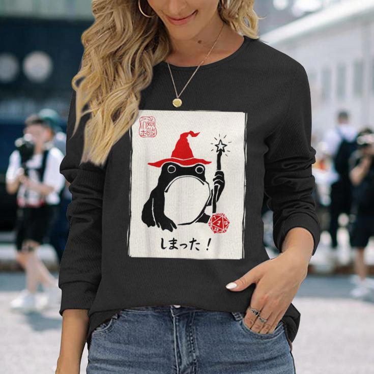 Nat 1 Dnd ボードゲーム メンズ レディース キッズ 面白い 日本のカエル 長袖Tシャツ 彼女への贈り物