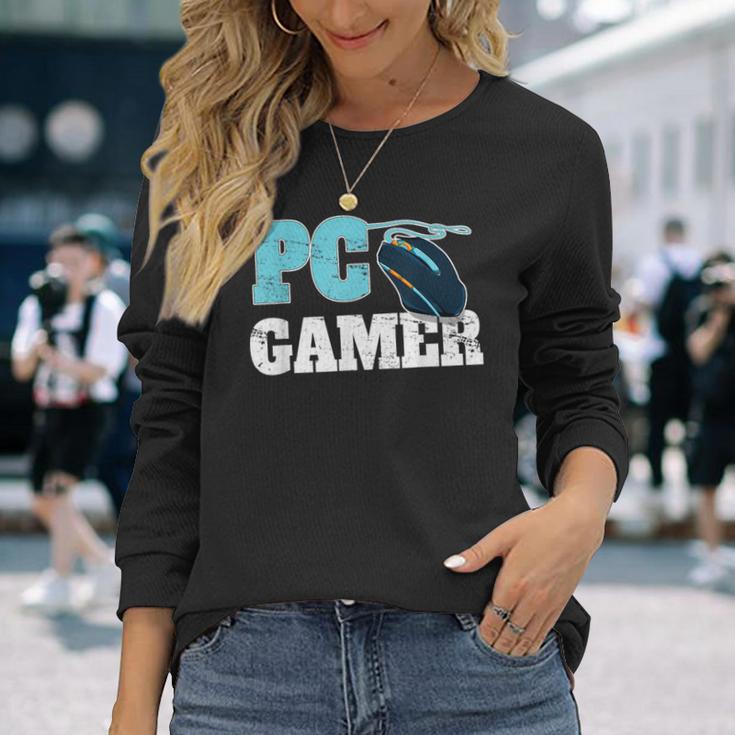 Pc Gamer コンピューターゲームギフト マウスゲーマー用 長袖Tシャツ 彼女への贈り物