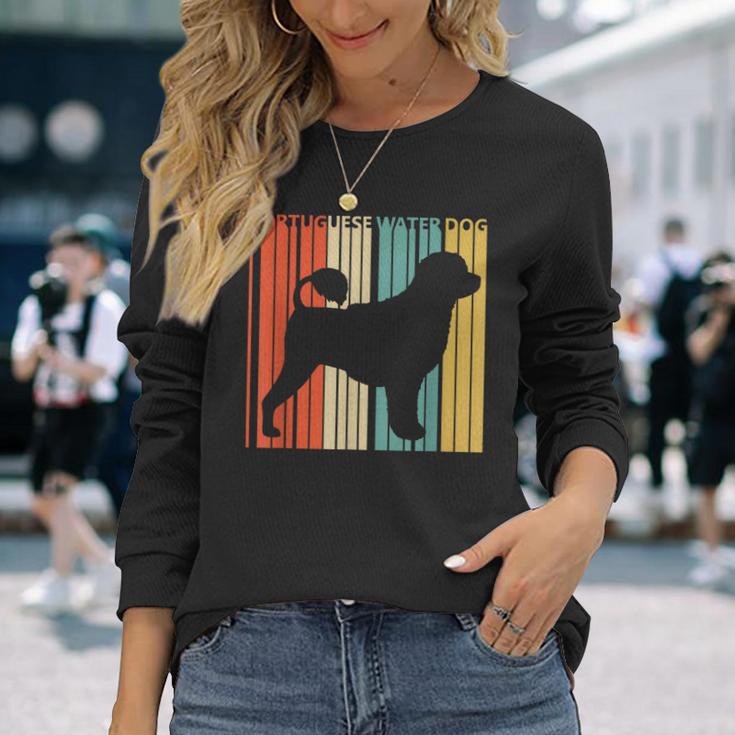 Portuguese Water Dog ポーチュギーズ・ウォーター・ドッグ 長袖Tシャツ 彼女への贈り物