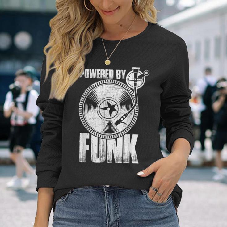 Powered By Funk Music 70年代 & 80年代 ビニール 長袖Tシャツ 彼女への贈り物