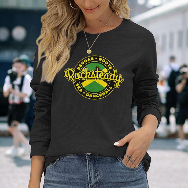 Rocksteadykinhead Reggae Rootska Dancehall Jamaican 長袖Tシャツ 彼女への贈り物