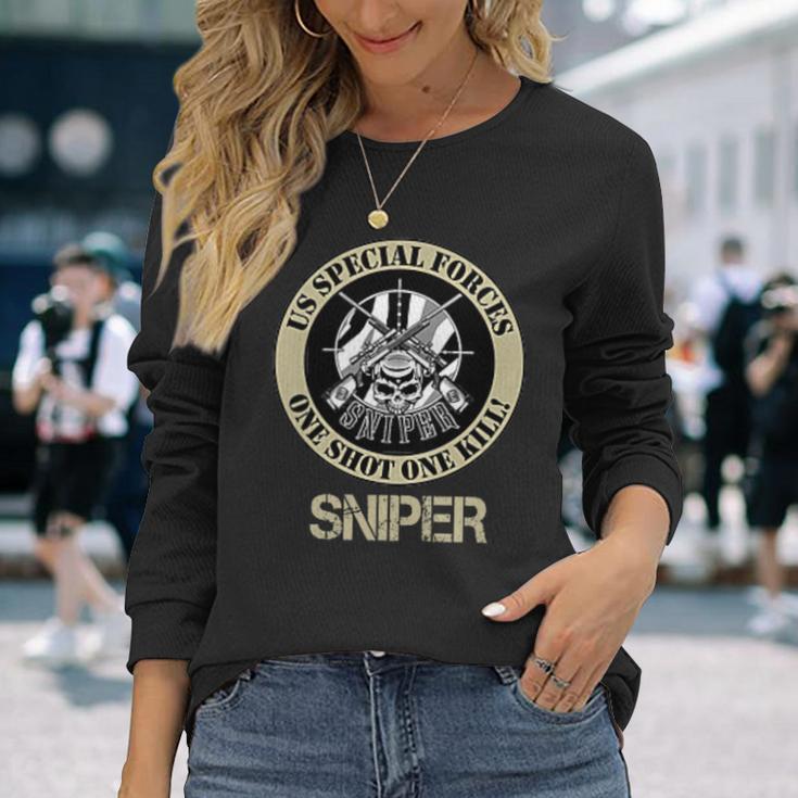 Sas特殊部隊スナイパー退役軍人 7月4日ギフト 長袖Tシャツ 彼女への贈り物