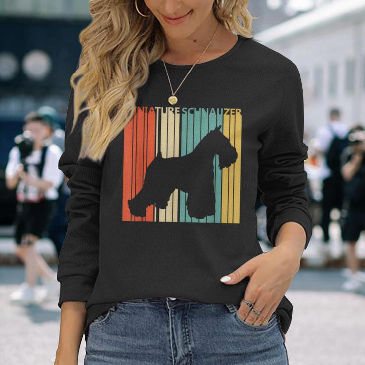 Schnauzer シュナウザー 長袖Tシャツ 彼女への贈り物