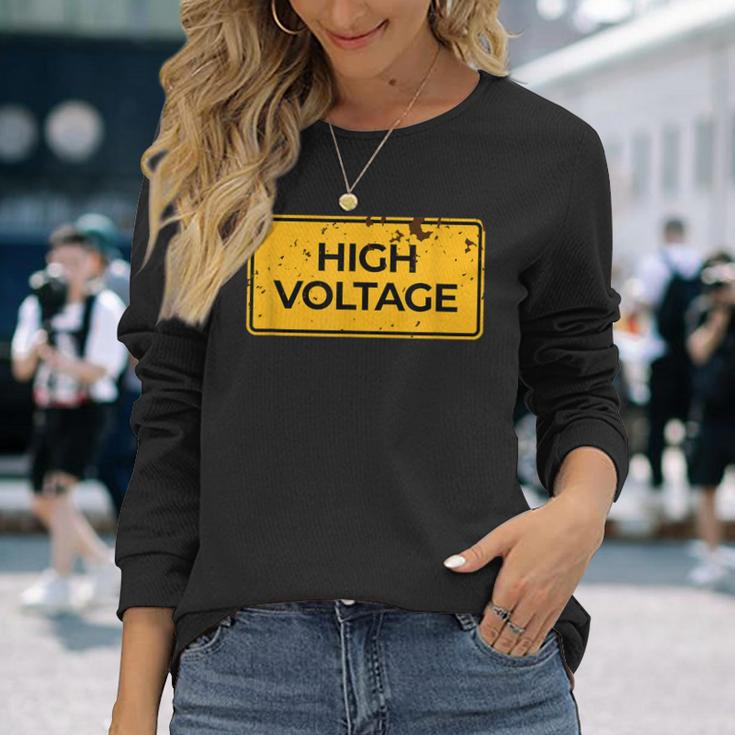 Snirt 高電圧tシャツ 高電圧 高電圧 長袖Tシャツ 彼女への贈り物