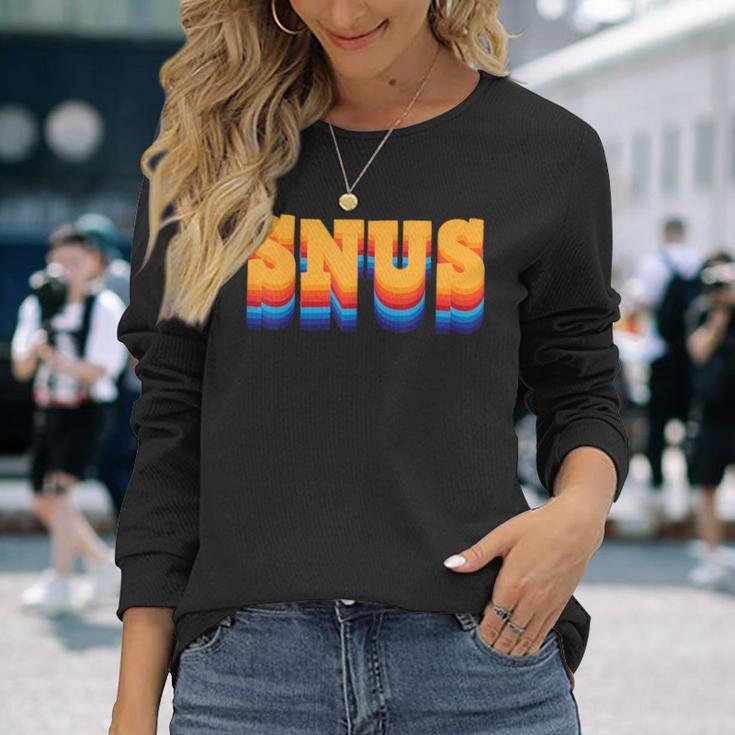 Snus 90年代デザイン チュアブルツール 長袖Tシャツ 彼女への贈り物