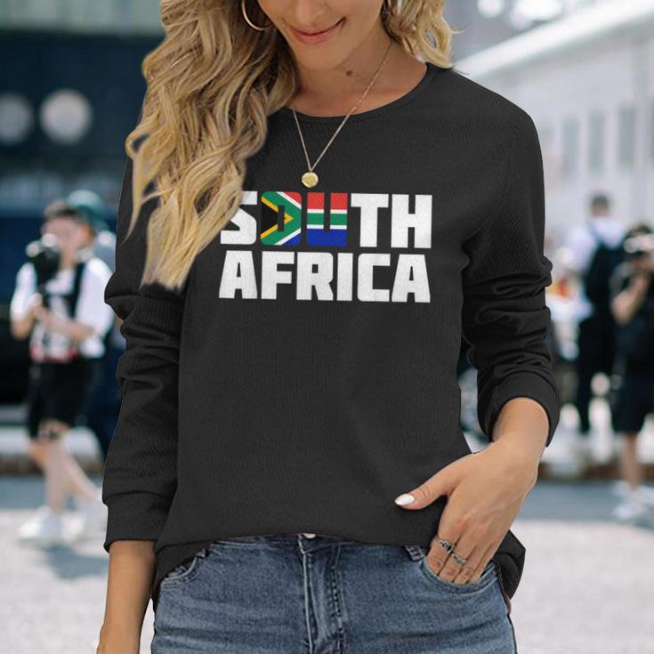 South Africa 南アフリカ 長袖Tシャツ 彼女への贈り物