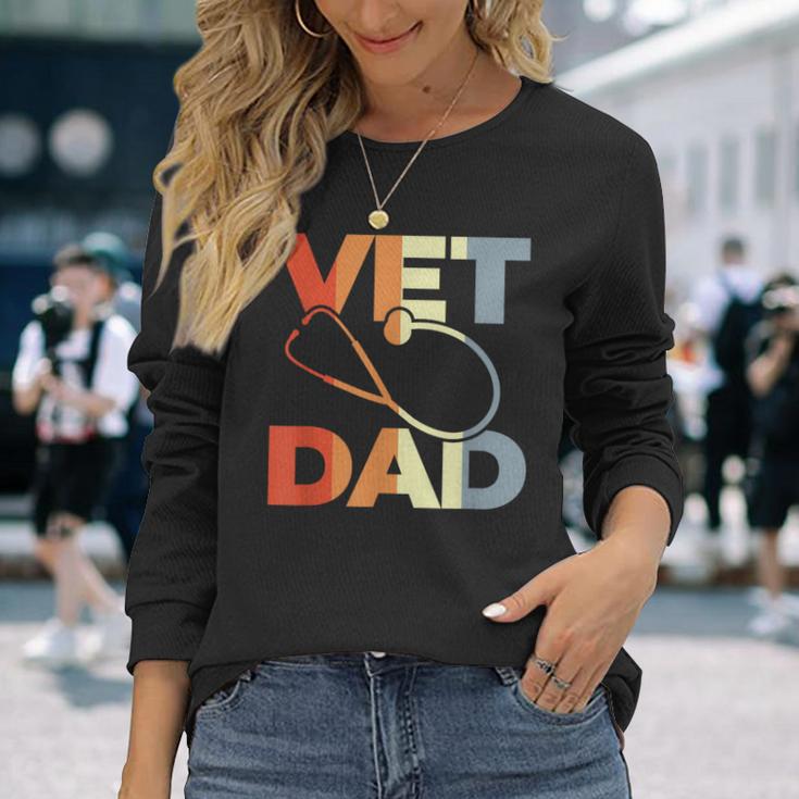 Veterinario Papà Medicoeterinario Maglietta a maniche lunghe Regalos para ella