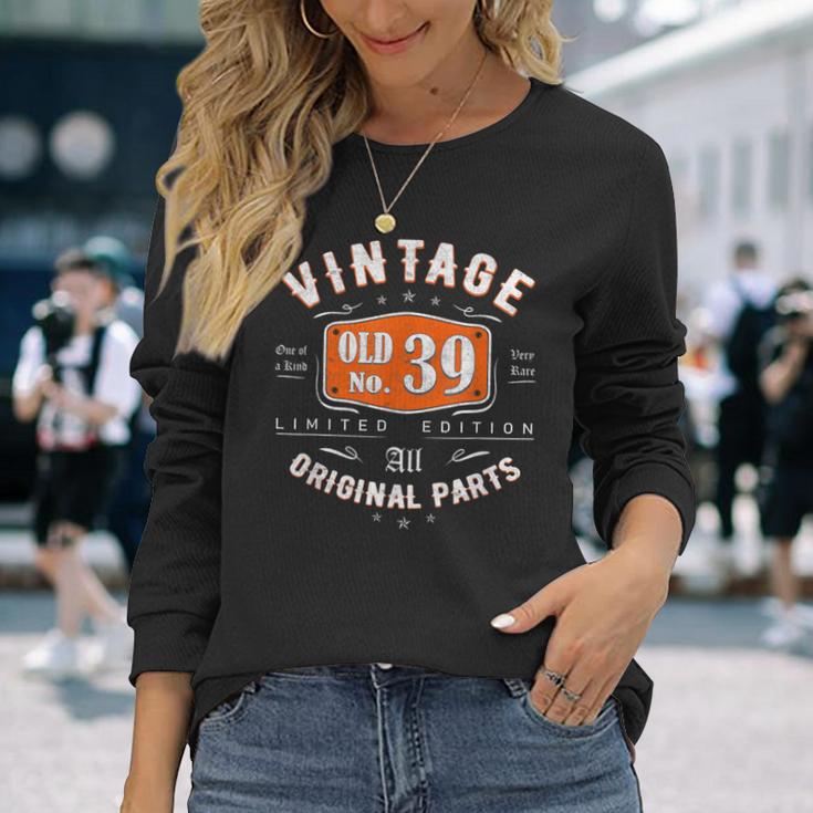 Vintage 1983 ヴィンテージ 1983年生まれ 39歳の誕生日ギフトアイデア 39歳 長袖Tシャツ 彼女への贈り物