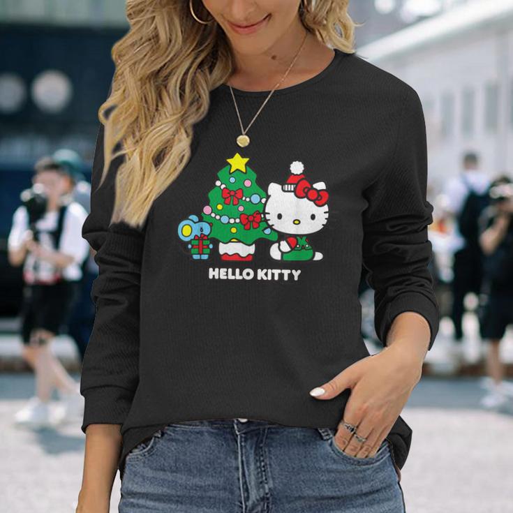 【クリスマス特集】Usデザイン ハローキティ クリスマスツリー 長袖Tシャツ 彼女への贈り物