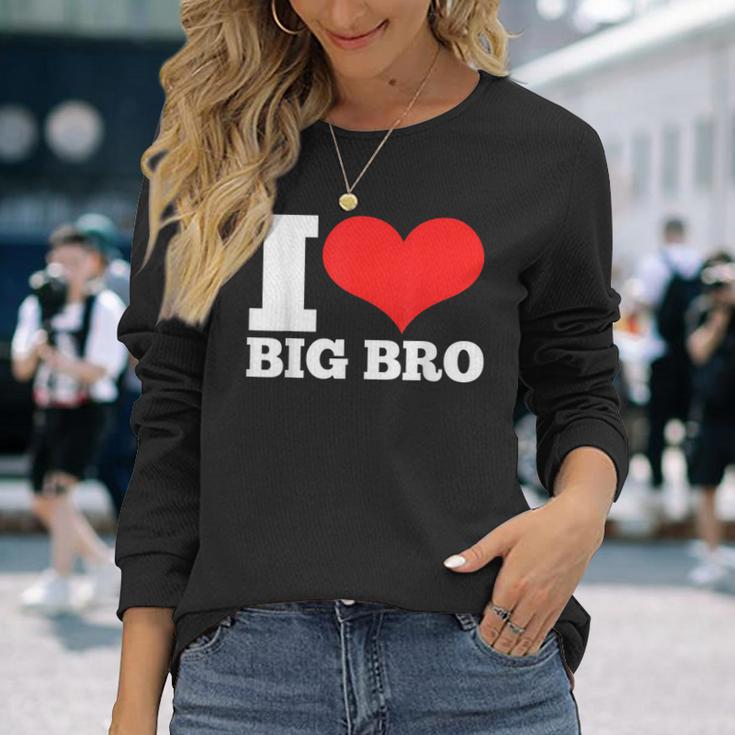 お兄ちゃん大好き 長袖Tシャツ 彼女への贈り物