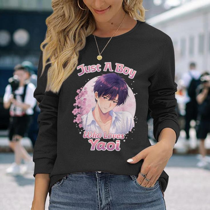 やおいを愛する少年 長袖Tシャツ 彼女への贈り物
