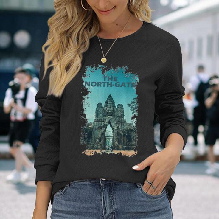 アンコールワット カンボジアtシャツ ノースゲート 長袖Tシャツ 彼女への贈り物