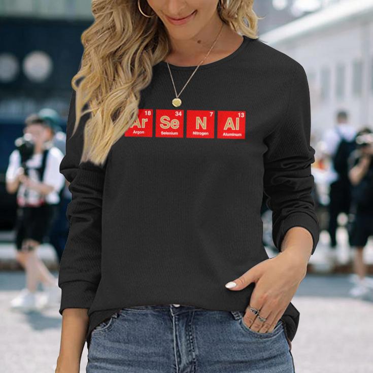 アーセナル Ar-Se-N-Al 周期表 Uk Town 長袖Tシャツ 彼女への贈り物