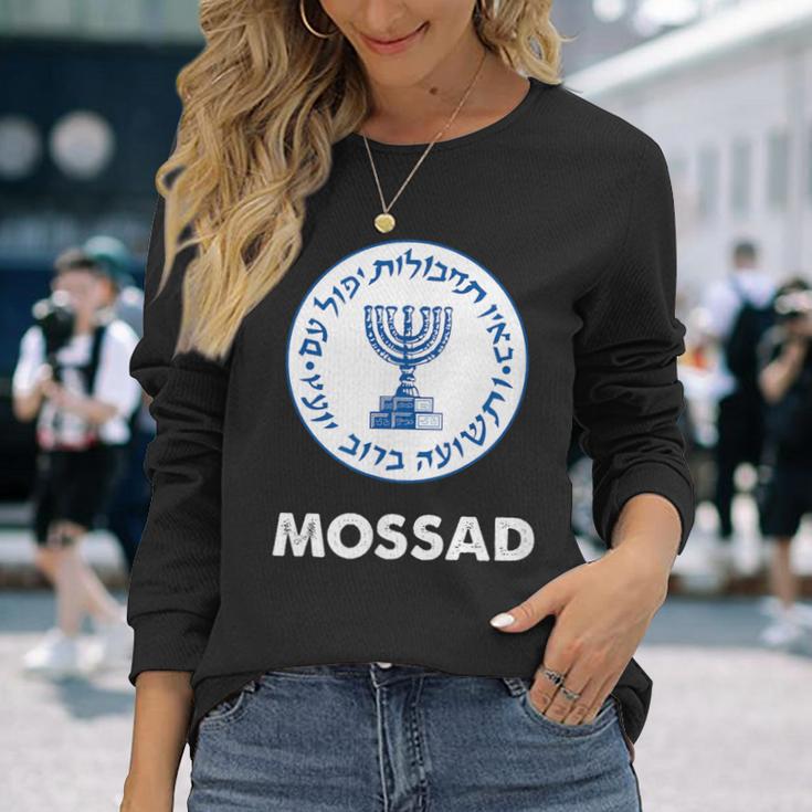 イスラエル・モサド 長袖Tシャツ 彼女への贈り物