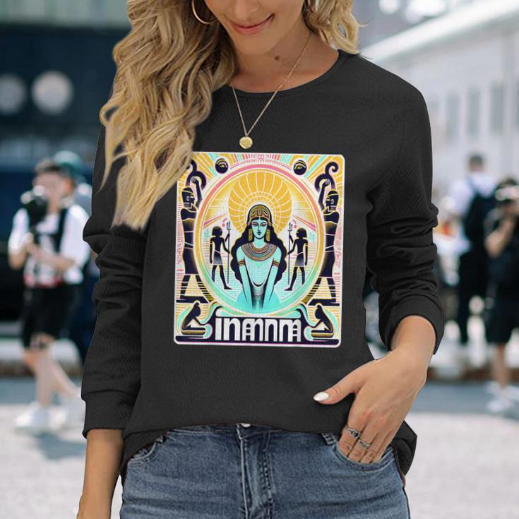 イナンナ神 長袖Tシャツ 彼女への贈り物