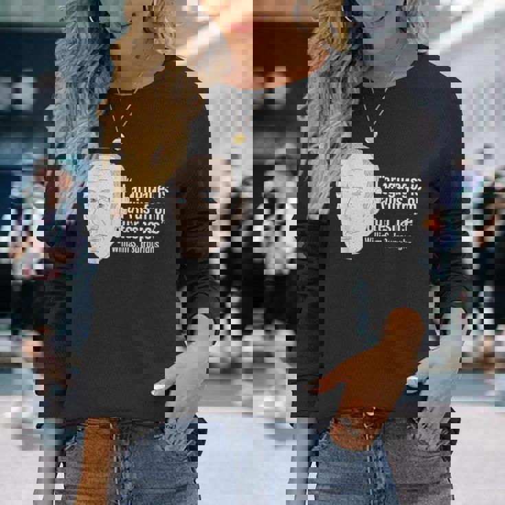 ウィリアム・バロウズ ビート詩人の名言 ビートジェネレーション 長袖Tシャツ 彼女への贈り物