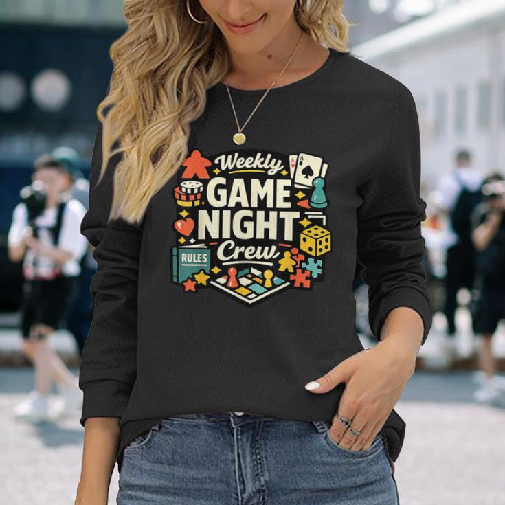 ウィークリーゲームナイトクルー 長袖Tシャツ 彼女への贈り物