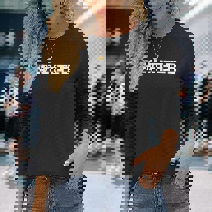 エリートではありません 長袖tシャツ 長袖Tシャツ 彼女への贈り物