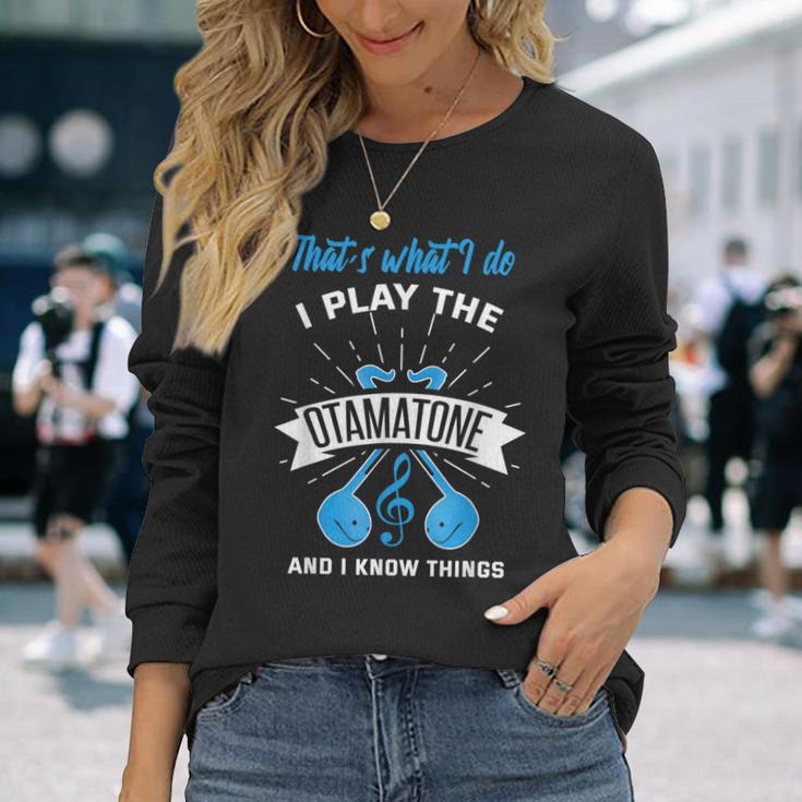 オタマトーン オタマトーン オタマタンシンセサイザー 日本 オタマジャクシ 長袖Tシャツ 彼女への贈り物