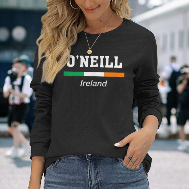 オニール アイルランドの姓 聖パトリックデー アイルランド国旗 長袖Tシャツ 彼女への贈り物