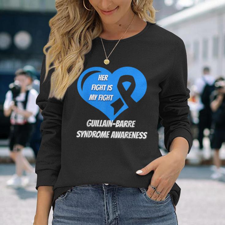 ギランバレー症候群啓発 長袖Tシャツ 彼女への贈り物