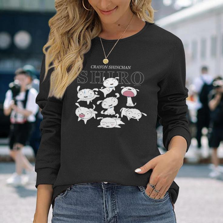クレヨンしんちゃん いろいろシロ 長袖tシャツ 長袖Tシャツ 彼女への贈り物