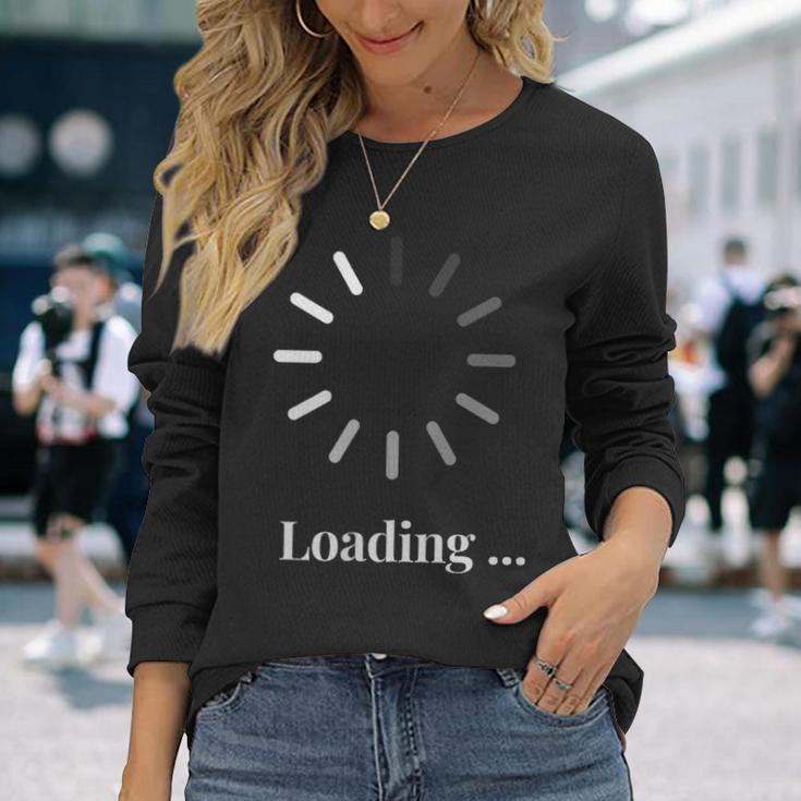 クール Loading 面白い 考え中 カッコイイ かっこいい Cool おもしろtシャツ 長袖Tシャツ 彼女への贈り物