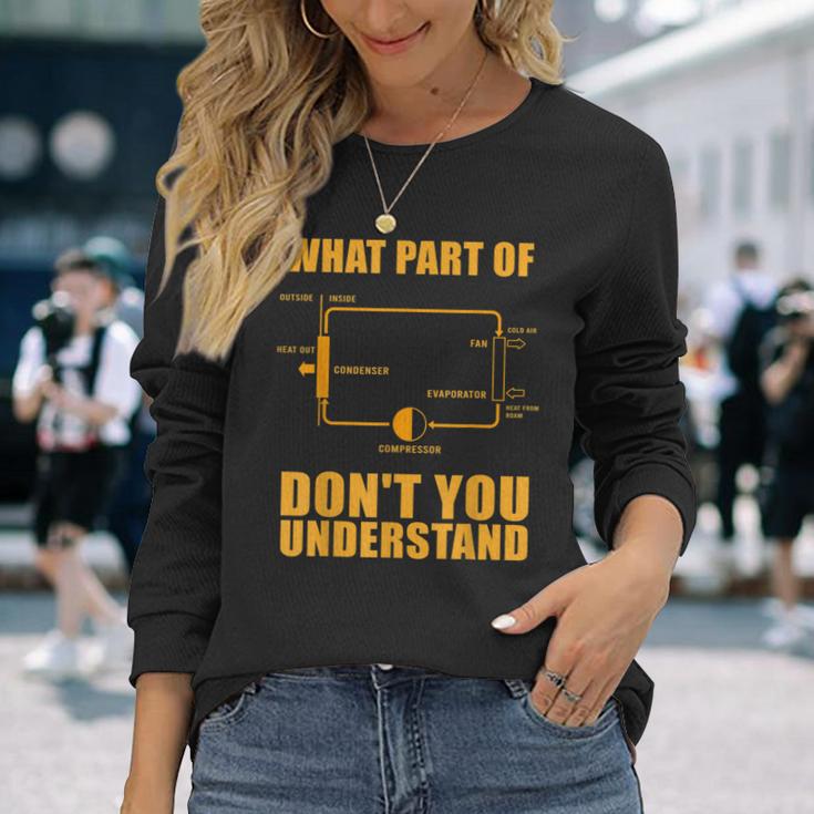 クールhvac デザイン メンズ レディース エアコン換気 長袖Tシャツ 彼女への贈り物