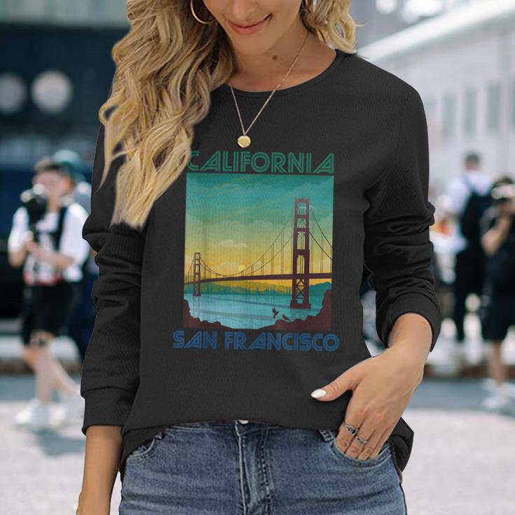サンフランシスコ カリフォルニア お土産 ゴールデンゲートブリッジ 長袖Tシャツ 彼女への贈り物