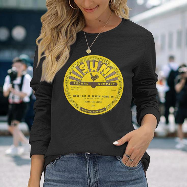 サンレコードビニールジェリー・リー・ルイスホール・ロット・オブ・シェイキン 長袖Tシャツ 彼女への贈り物