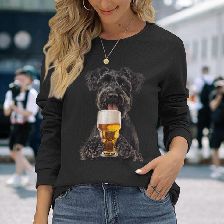 ジャイアントシュナウザービール 長袖Tシャツ 彼女への贈り物