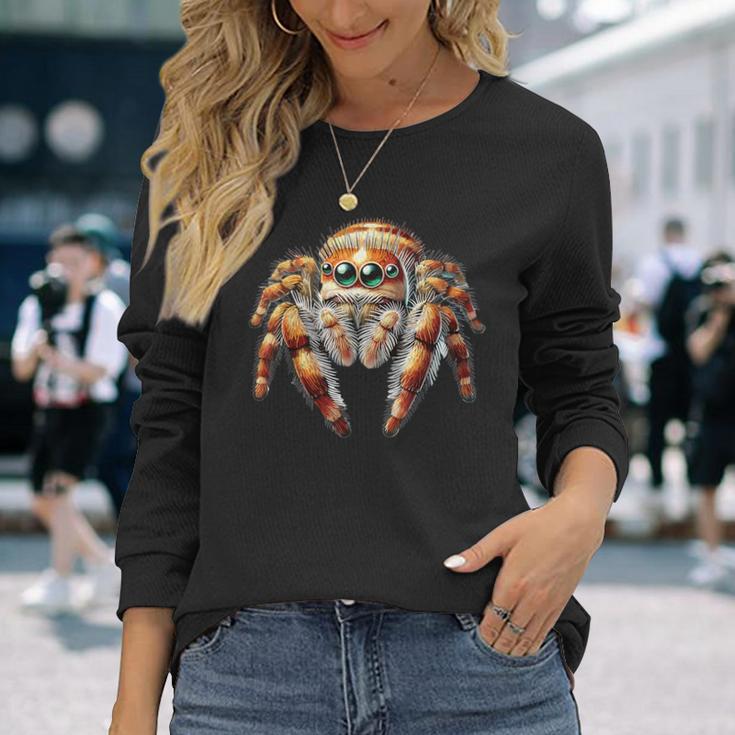 ジャンピングスパイダー 長袖Tシャツ 彼女への贈り物