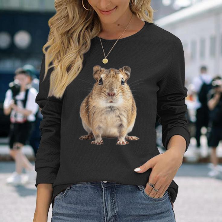 スナネズミ。 長袖Tシャツ 彼女への贈り物