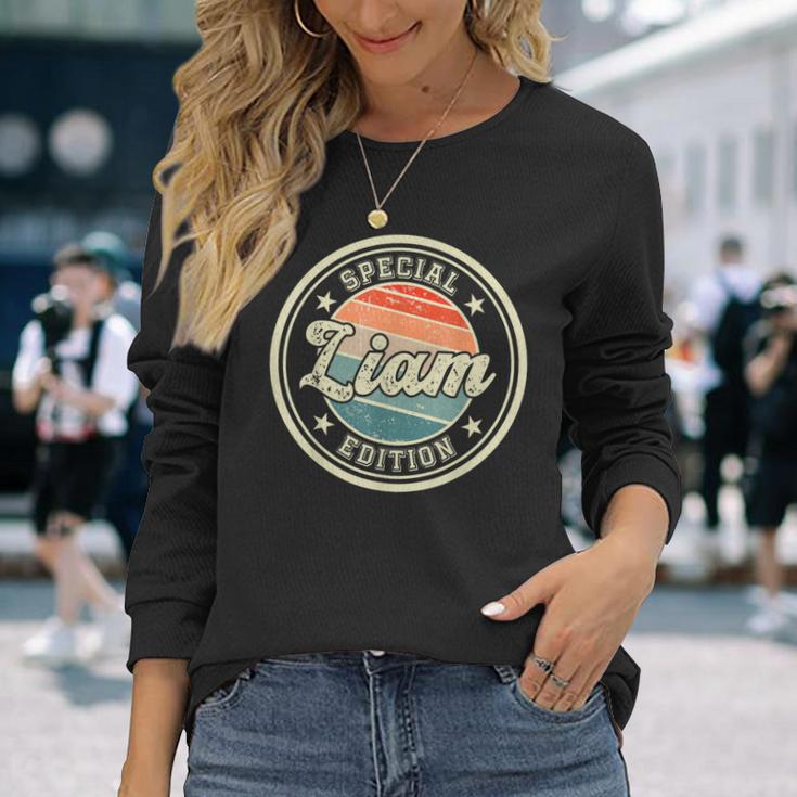 スペシャルエディション リアムの面白いことわざ ファーストネーム リアム 長袖Tシャツ 彼女への贈り物