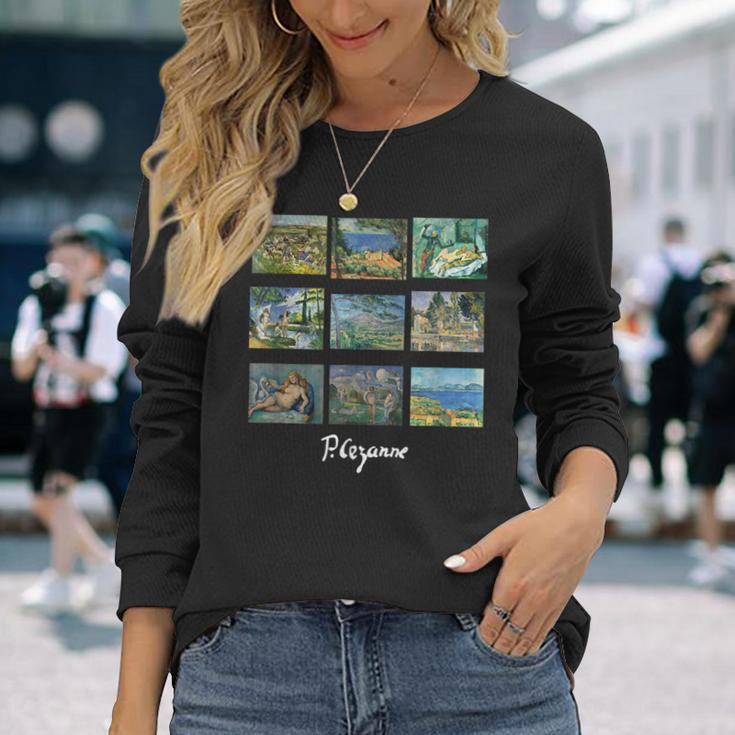セザンヌの有名な芸術絵画 Cezanne 長袖Tシャツ 彼女への贈り物