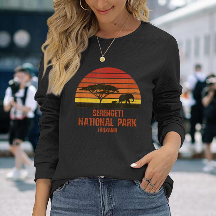セレンゲティ国立公園 タンザニア 長袖Tシャツ 彼女への贈り物