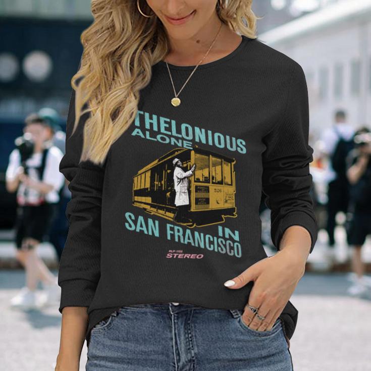 セロニアス・モンク・ジャズ・マーチ サンフランシスコのアローン 長袖tシャツ 長袖Tシャツ 彼女への贈り物